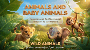 25. Wild Animals and Baby Animals (Дикі тварини та їхні дитинчата)