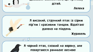 Вправа “Збери птаха — знайди опис” - День зустрічі птахів