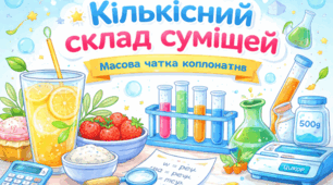 Самостійна робота з теми "Кількісний склад сумішей. Масова частка компонентів."