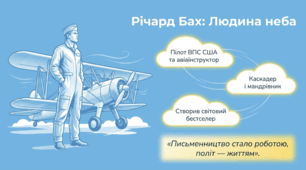 Річард Бах «Чайка Джонатан Лівінгстон»: сюжет, алегоричні образи, філософська метафора людського буття - Презентація, НУШ, 8 клас
