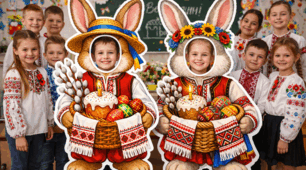 🐰🌸МЕГАНОВИНКА! Великодні кролики - рамки для вашої фотозони! 9, 16, 25 аркушів А4