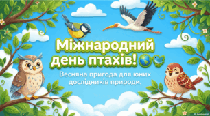 1 квітня - «Міжнародний день птахів»
