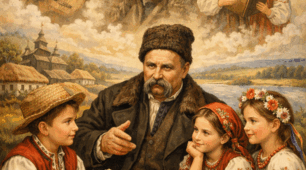 Серце Кобзареве з дітьми говорить