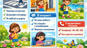Пам'ятка "Безпечні весняні канікули"