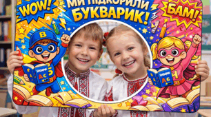 📸 Фоторамка до свята Букварика «Ми підкорили Букварик!»
