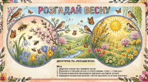Дидактична гра "Розгадай весну"