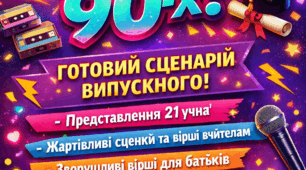 СЦЕНАРІЙ ВИПУСКНОГО У СТИЛІ 90-Х