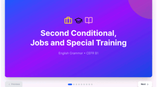 Second Conditional, Jobs and Special Training Prepare 8 Unit 18