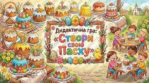 Дидактична гра "Великодня аплікація" (Створи свою Пасху)