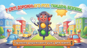 Презентація "У світі дорожнього руху. Тиждень  безпеки."Навчання елементів грамоти.