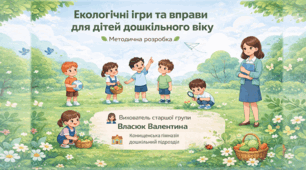 Еко-ігри та вправи для дітей дошкільного віку