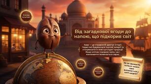 Інтерактивний матеріал “Подорож у світ кави: від Ефіопії до сучасності” Табір 2026