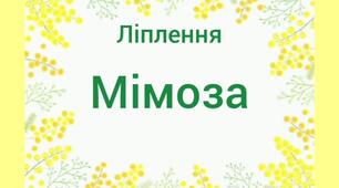 Художньо-продуктивна діяльність(ліплення)"Мімоза"