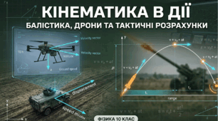 ТЕСТ -  Кінематика в дії: балістика, дрони та тактичні розрахунки