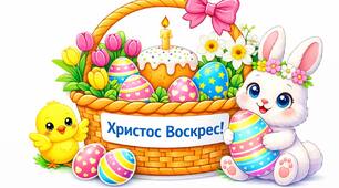 Аплікація «Великодній кошик»