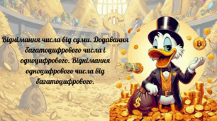 Математика, 4 клас. Віднімання числа від суми. Додавання та віднімання одноцифрового числа. (Сюжетно-ігровий урок за темою «Качині історії»).
