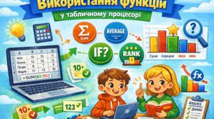 Практична робота № 8. «Використання функцій у табличному процесорі»