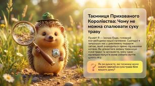 🌍 Інтерактивний матеріал “Небезпека спалювання сухої трави: збережемо природу разом!” 🌍Табір 2026