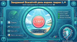 🌊 Інтерактивний квест “Місія Океан: Стань Супергероєм Води!” (Всесвітній день водних тварин / екологія)