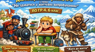Діагностувальна робота №3 з теми "Не здаватися у життєвих випробуваннях" ПО ГР 4. 6  клас