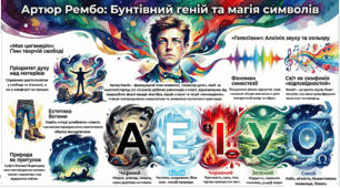 Інфографіка. Поезія Артюра Рембо