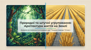 Що таке природні та штучні угрупування