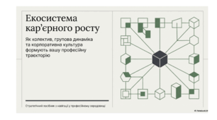 Презентація "Екосистема кар'єрного росту". Професійне середовище