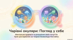 Презентація до уроку 5 клас: «Чарівні окуляри» Всеволода Нестайка. Емоційний інтелект та ментальне здоров'я.