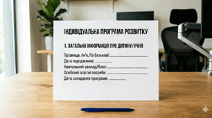 ІНДИВІДУАЛЬНА ПРОГРАМА РОЗВИТКУ 5 клас ІІ рівень підтримки ЗПР