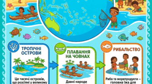Інфографіка "Мешканці Океанії"