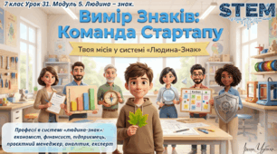 7 клас STEM 31 урок Професії в системі «людина-знак»:  економіст, фінансист, підприємець, проєктний менеджер, аналітик, експерт Презентація + Квест із Сертифікатом від вчителя + Робочий аркуш + Конспект