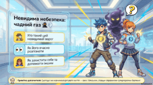 Урок безпеки "Ознаки отруєння чадним газом. Запобігання. Домедична допомога"