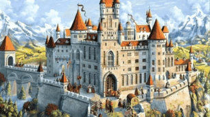 7 клас Всесвітня історія "Середньовічний замок (пазл)"