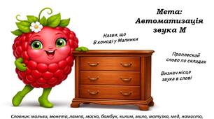 Дидактична гра "У Малинки в комоді  " (звук М)