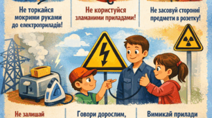 Пазл  «Техніка безпеки з електроприладами» 12 елементів