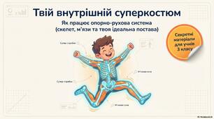 Презентація "Опорно-рухова система" 3 клас