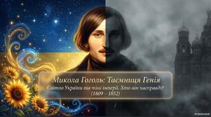 Презентація до вивчення біографії Миколи Гоголя (8 клас НУШ)