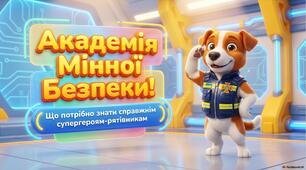 Інформаційна презентація для учнів початкових класів до 4 квітня – Міжнародного дня просвіти з питань мінної безпеки "Академія мінної безпеки: що потрібно знати справжнім супергероям-рятівникам"