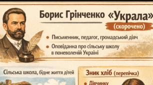 Інфографіка Б. Грінченко "Украла"
