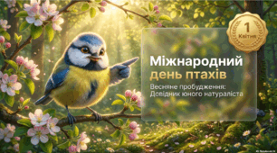 💛 Сучасна презентація 💛 Новинка 💛 🐦 Анімована інформаційно-ігрова презентація 1 квітня — Міжнародний день птахів  ✨ 46 слайдів інтерактиву, гри та відкриттів