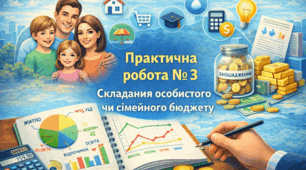 Практична робота № 3 Складання особистого чи сімейного бюджету