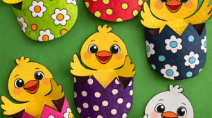 Аплікація «Великодні курчата» 🐣