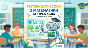 Тест-діагностика за курс математики 6 класу