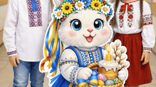 🐰 Яскрава фігура «Пасхальний зайчик» 🐰
