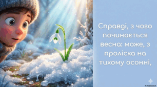 "З чого починається весна" Вадим Скомаровський