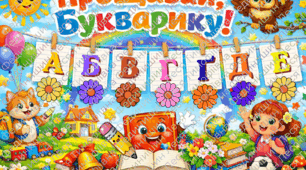 Банер "Прощавай, букварику!"