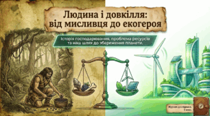 Презентація на тему: "Людина і довкілля протягом історії"
