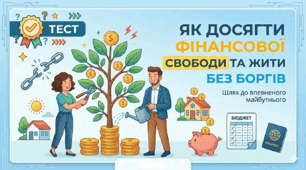 Тест до теми : Як досягти фінансової свободи та жити без боргів. (Гр.3)