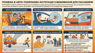 Поведінка під час пожежі в автомобілі