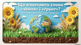 Презентація "Що означають слова "Земля" і "грунт"?"